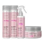 Kit Cadiveu Essentials Quartzo Shine - Shampoo 250 ml + Condicionador 250 ml- + Máscara de Brilho 200 ml + Fluído 200 ml