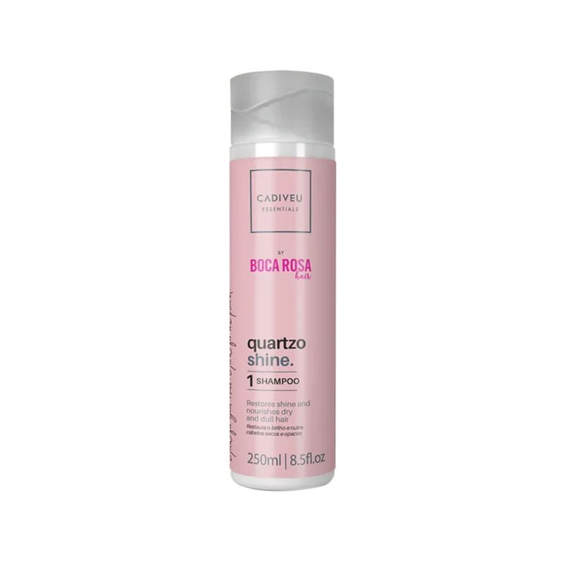 Kit Cadiveu Essentials Quartzo Shine - Shampoo 250 ml + Condicionador 250 ml- + Máscara de Brilho 200 ml + Fluído 200 ml