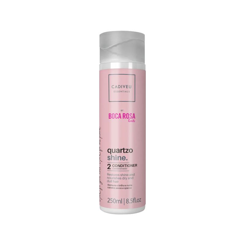 Kit Cadiveu Essentials Quartzo Shine - Shampoo 250 ml + Condicionador 250 ml- + Máscara de Brilho 200 ml + Fluído 200 ml