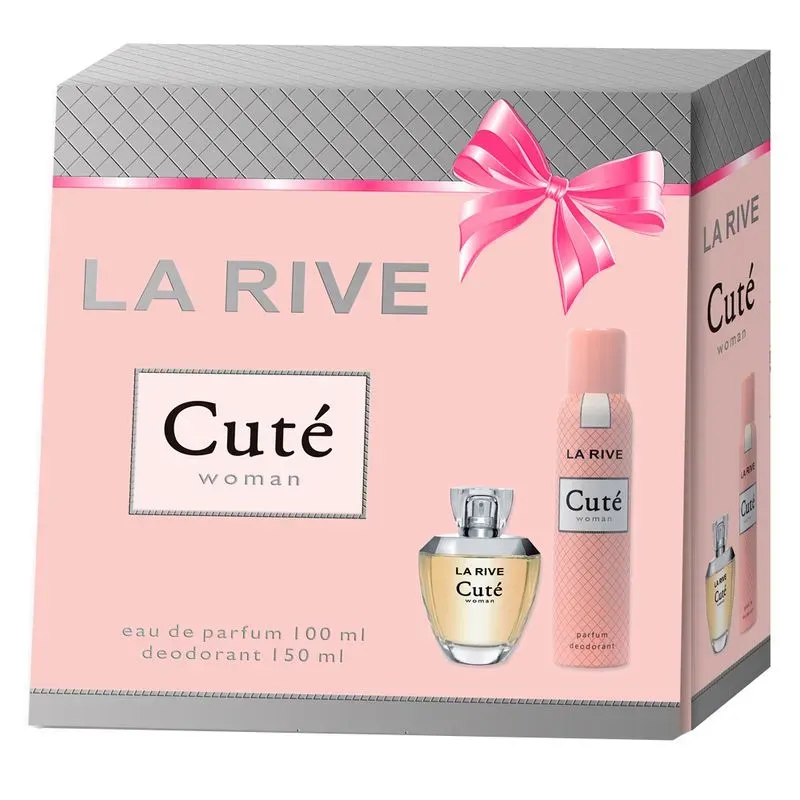Kit Perfume Cuté Eau De Parfum Feminino La Rive 100ml + Desodorante 150ml