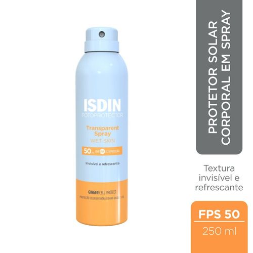 Protetor Solar Isdin Transparent Spray Fps50 250ml
