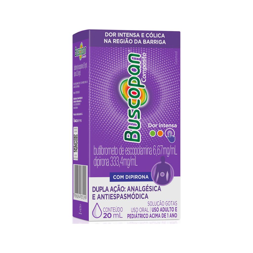 Buscopan Composto 6,67mg/Ml Solução Gotas 20ml - Extrafarma