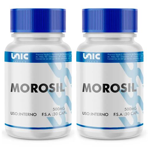 Kit 2 frascos de Morosil 500mg 30 Cáps (Com Selo de Autenticidade)