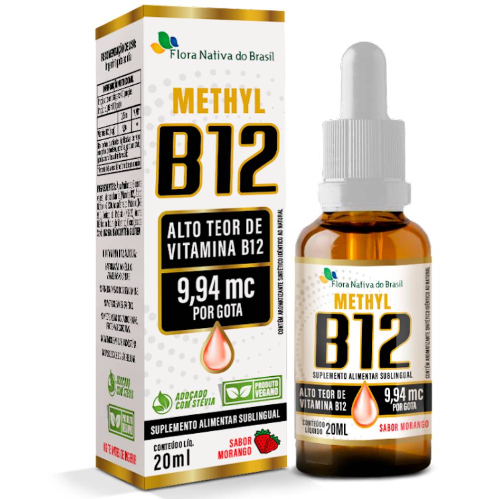 Vitamina B12 Sublingual (Metilcobalamina) 9,94 mcg por gota 20ml ...