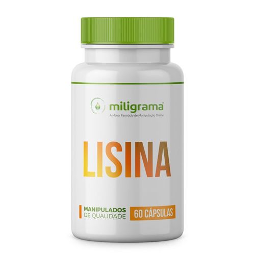 Lisina 500mg 60 Cápsulas