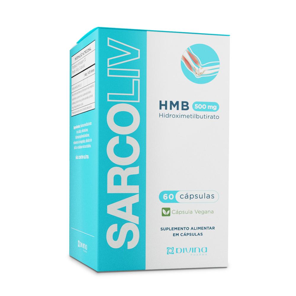 HMB 500mg com 60 Unidades - Sarcoliv - Pague Menos