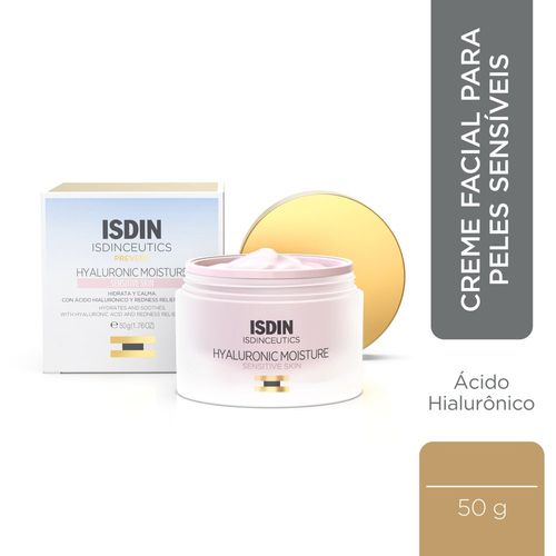 Creme Anti-Idade Isdinceutics Hyaluronic Moisture Sensitive Skin - 50g