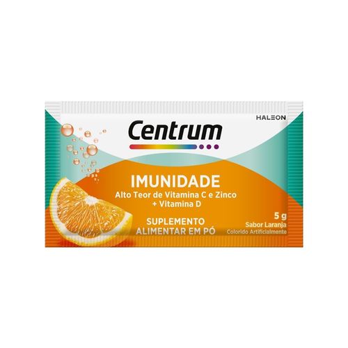 Centrum Pó Efervescente Imunidade sabor Laranja com Vitaminas C, D e Zinco