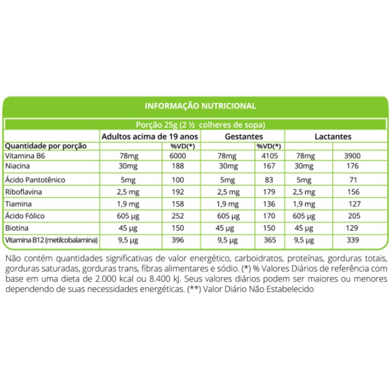 Complexo B 30 capsulas WVegan Vitamina H Vegano