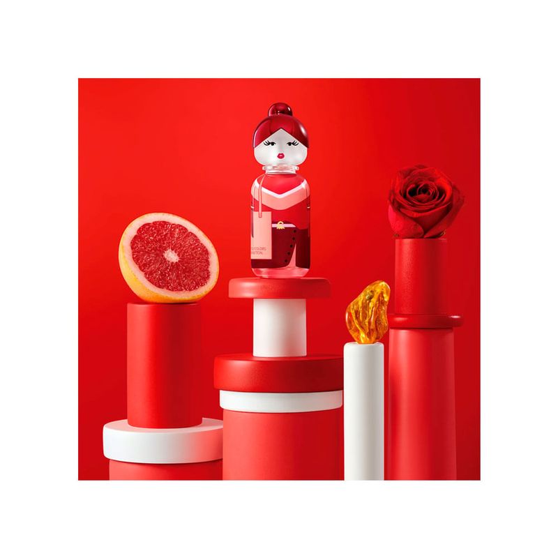 Benetton United Colors Sisterland Red Rose Eau de Toilette - Perfume Feminino 80ml