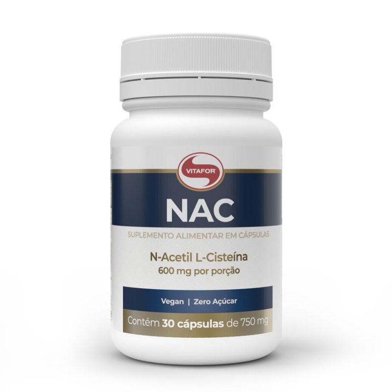NAC N-Acetil L-Cisteína 600mg 30 caps Vitafor