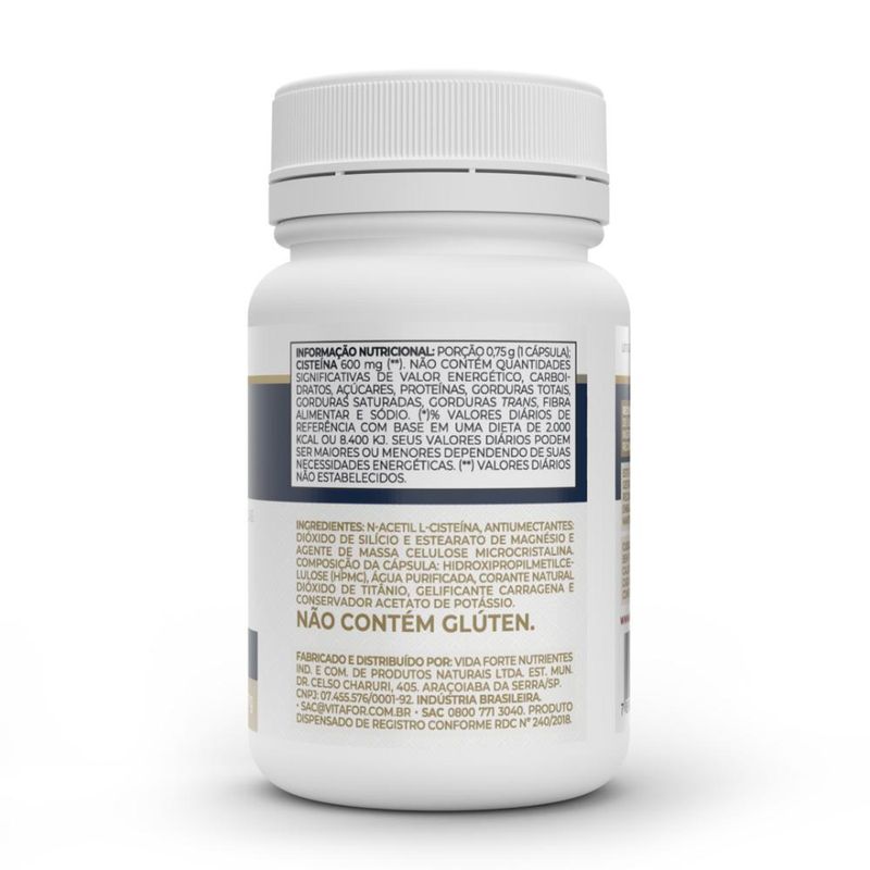 NAC N-Acetil L-Cisteína 600mg 30 caps Vitafor