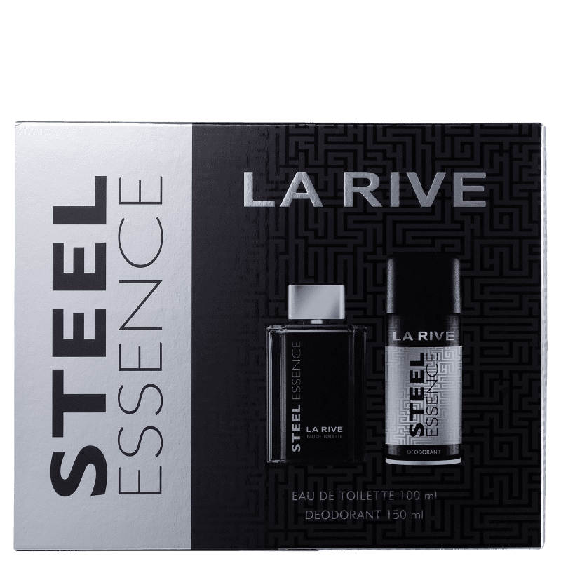 Kit La Rive Steel Essence Masculino - Eau de Toilette 100ml + Desodorante 150ml