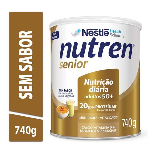 Complemento Alimentar Nutren Senior Sem Sabor 740g