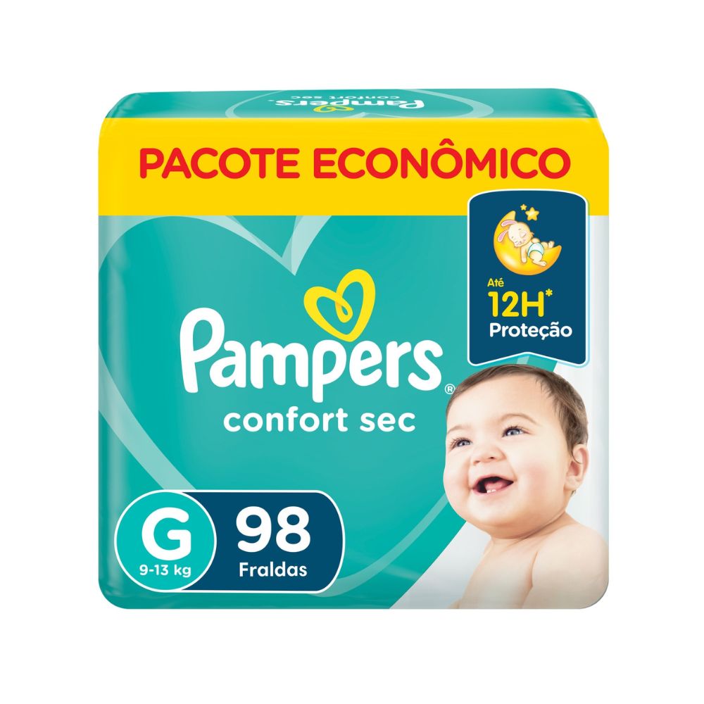 Fralda Pampers Ajuste Total G 98 Unidades Menor preço em Fralda Pampers Ajuste Total G 98 Unidades