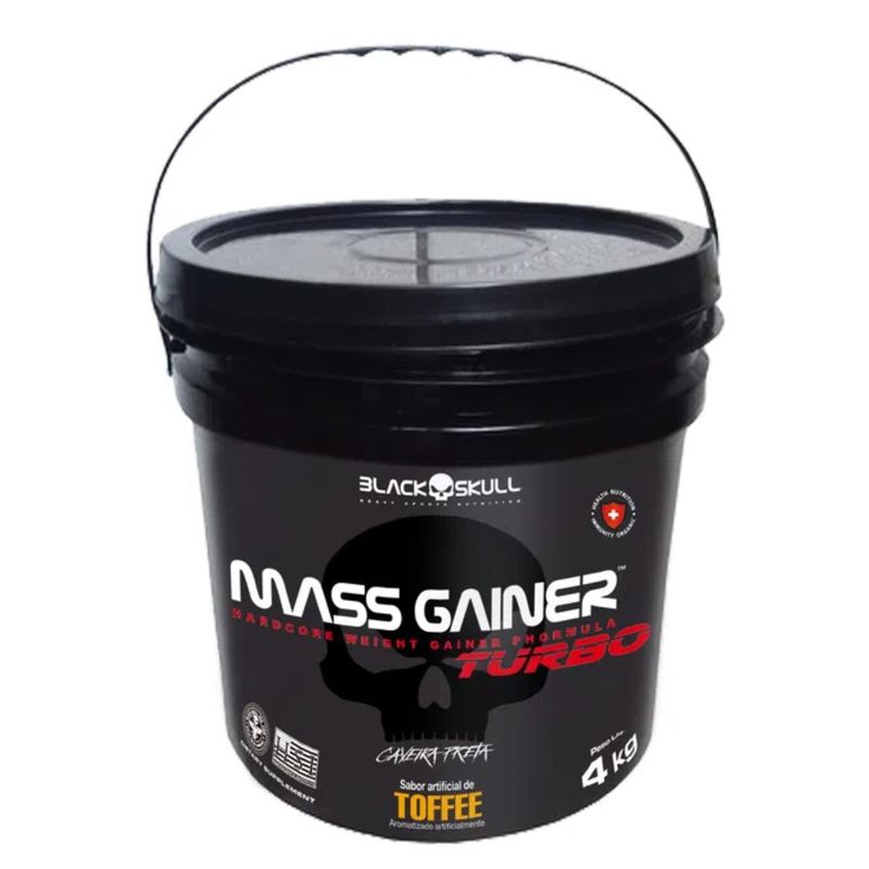 Hipercalórico Mass Gainer Turbo - Balde Colecionável - 4kg - TOFFEE