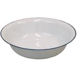 Bacia Esmaltada Branca 45cm - unidade