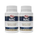 Kit 2x NAC N-Acetil L-Cisteína 600mg 60 caps Vitafor