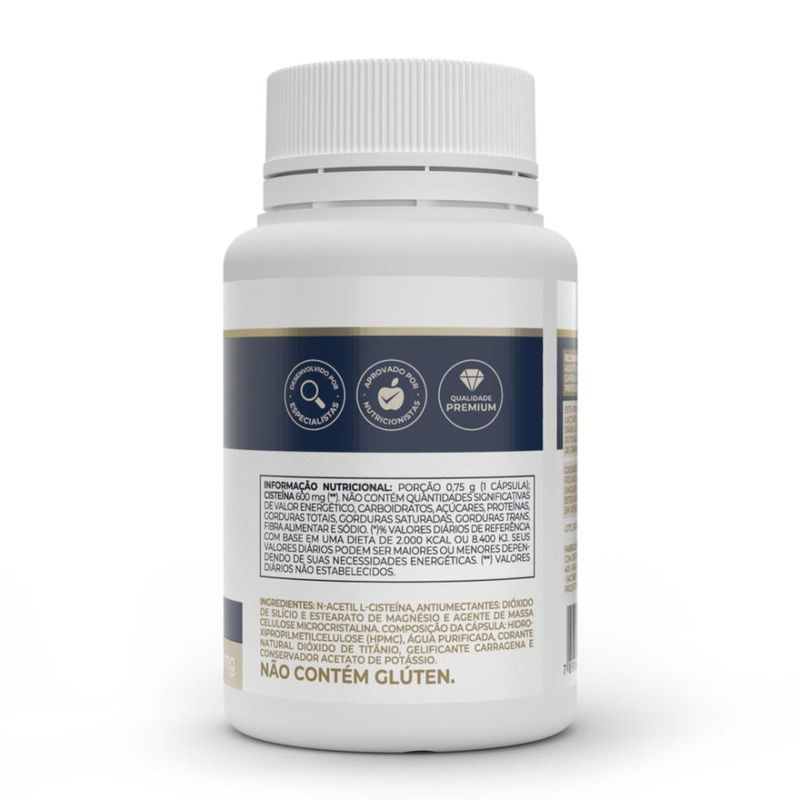 Kit 3x NAC N-Acetil L-Cisteína 600mg 60 caps Vitafor