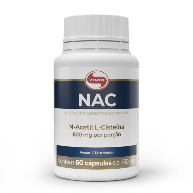 Kit 6x NAC N-Acetil L-Cisteína 600mg 60 caps Vitafor