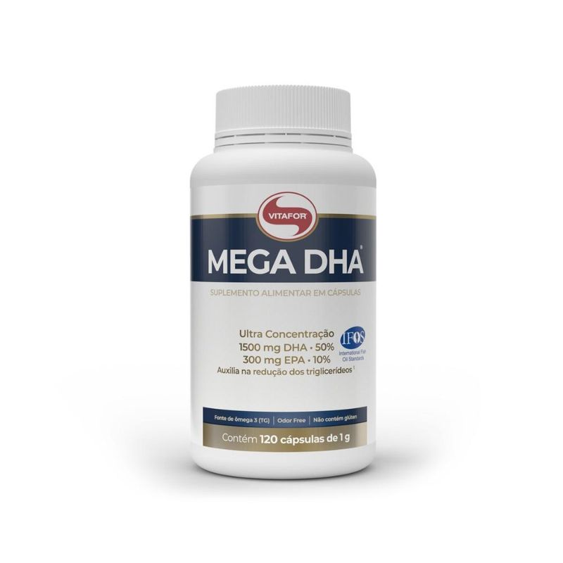Kit 2x Mega DHA 120 caps Vitafor