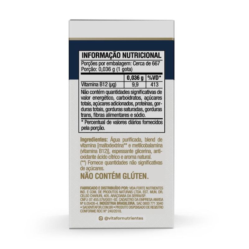 Vitamina B12 20ml menta Vitafor