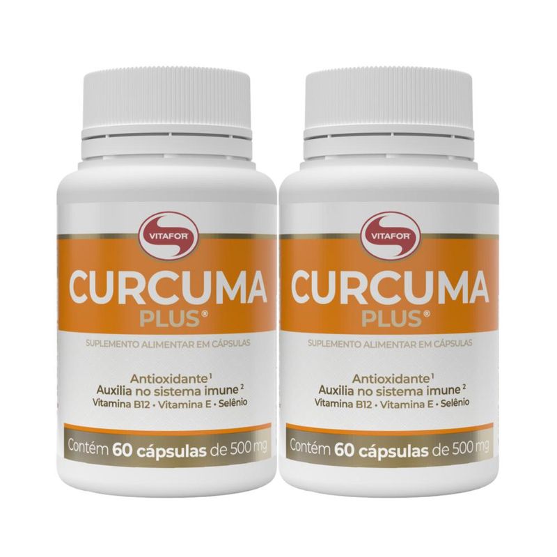 Kit 2x Cúrcuma Plus 60 caps Vitafor