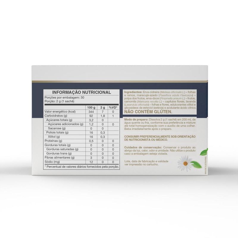 Chá VitaTea Equilibrium 30 saches 2g Vitafor