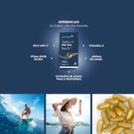 Kit com 6 Ômega 3 EPA DHA + Vitamina E - 1411mg de Ômega 3 - 60 Softgels