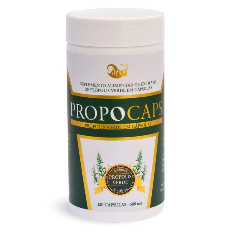Própolis Verde 500mg - Propocaps - 120 Cápsulas - Bellabelha