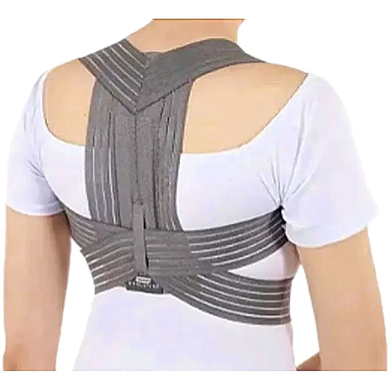 Corretor Postural Elástico Chantal Evolution - Cinza - Tamanho M