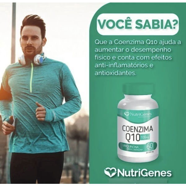 Coenzima Q10 CoQ10 Nutrigenes - 100mg - 60 Cápsulas (3 Unidades) + Vitaminas