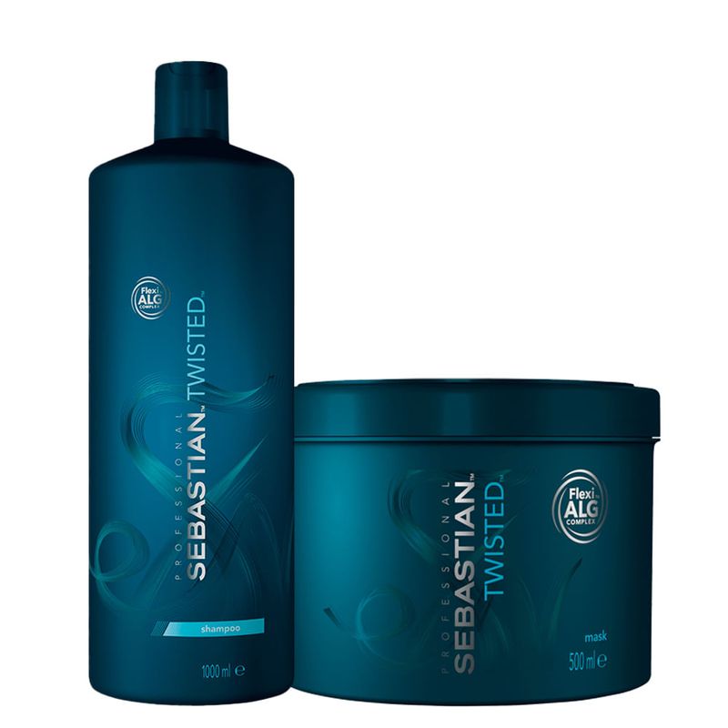 Kit Sebastian Professional Twisted - Shampoo 1000 ml + Máscara 500 ml