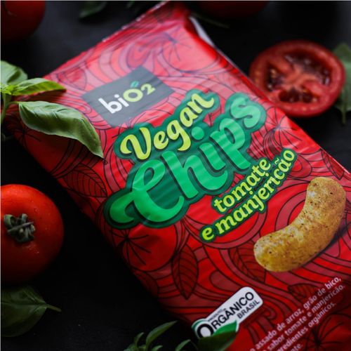 Chips Vegan Bio2 Tomate e Manjericão 40g
