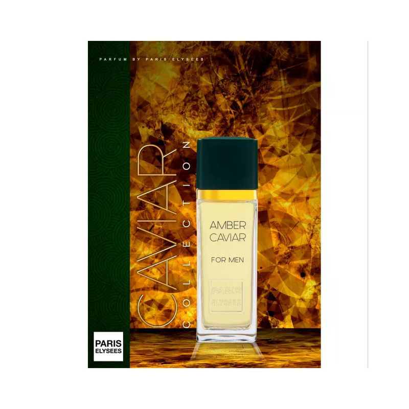 Paris Elysees Amber Caviar Eau de Toilette - Perfume Masculino 100ml