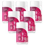 6x Hair Up Gummy - 30 Gomas Morango - com Biotina e Vitaminas