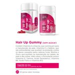 6x Hair Up Gummy - 30 Gomas Morango - com Biotina e Vitaminas