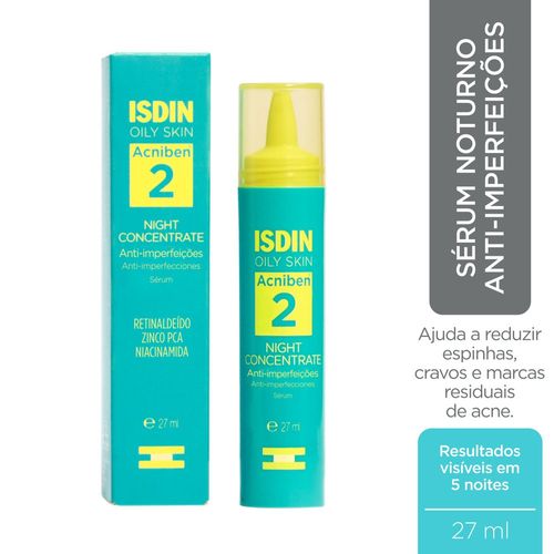 Sérum Anti-Imperfeições Night Concentrate 2 Isdin Acniben Oily Skin 27ml