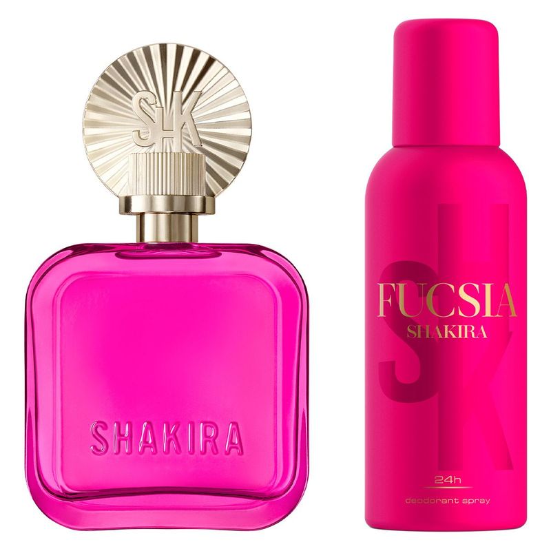 Kit Shakira Fucsia - Eau De Parfum 80ml + Desodorante 150ml