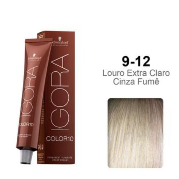 Schwarzkopf Igora Color10 Coloração 10-9/12 Louro Extra Claro Cinza Fumê - 60ml