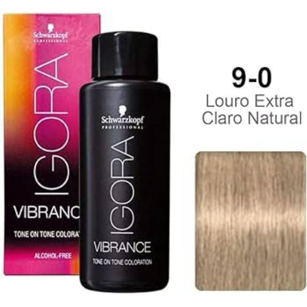 Schwarzkopf Igora Vibrance 9-0 Louro Extra Claro Natural 60ml