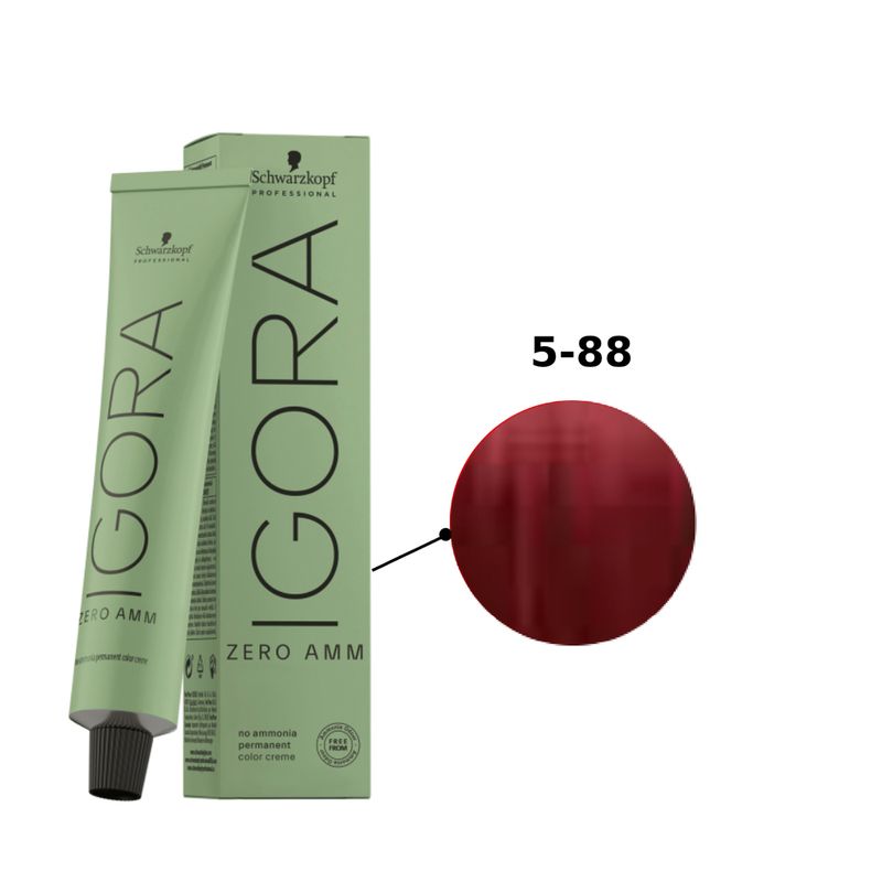 Schwarzkopf Igora Zero AMM 5-88 Castanho Claro Vermelho Extra 60mL