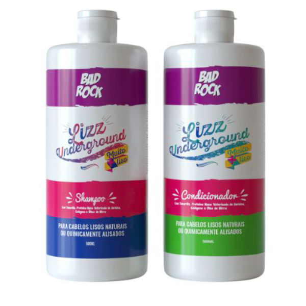 Bad Rock Lizz Underground - Kit Efeito Liso Duo (2 Produtos)