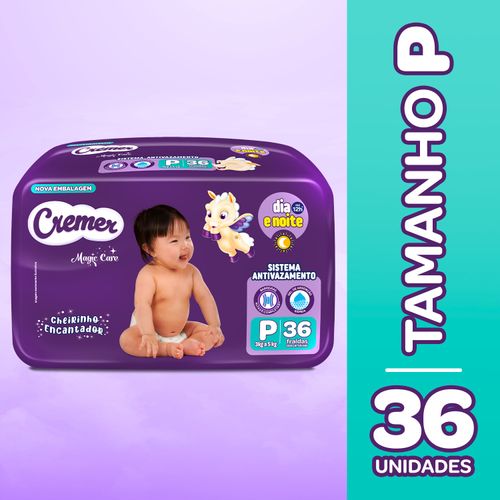 Fralda Cremer Magic Care P 36 Unidades