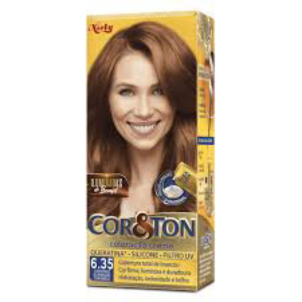 Niely Coloração Cor&Ton - 635 Castanho Iluminado Caramelo - 50g