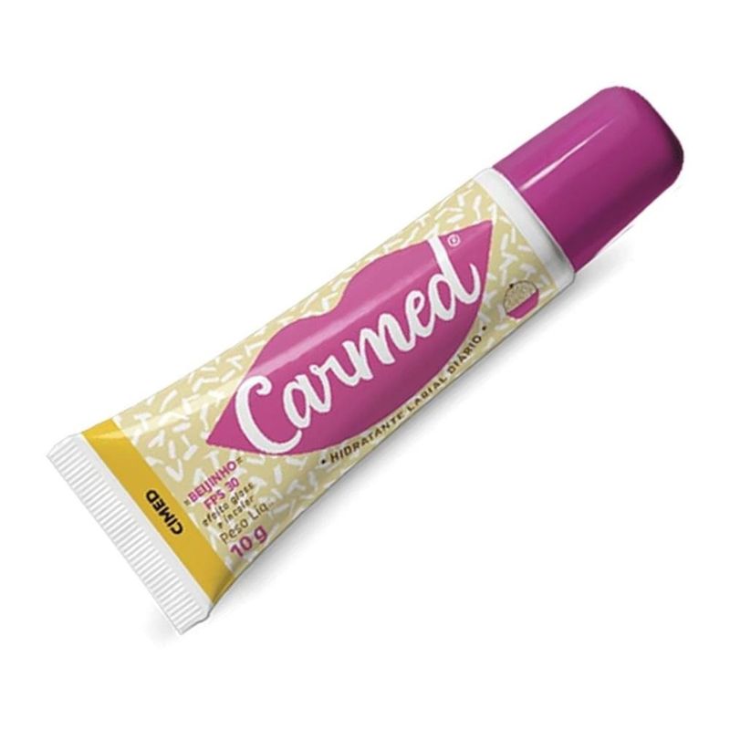 Carmed Labial BFF Beijinho FPS 30 - Efeito Gloss Incolor - 10g