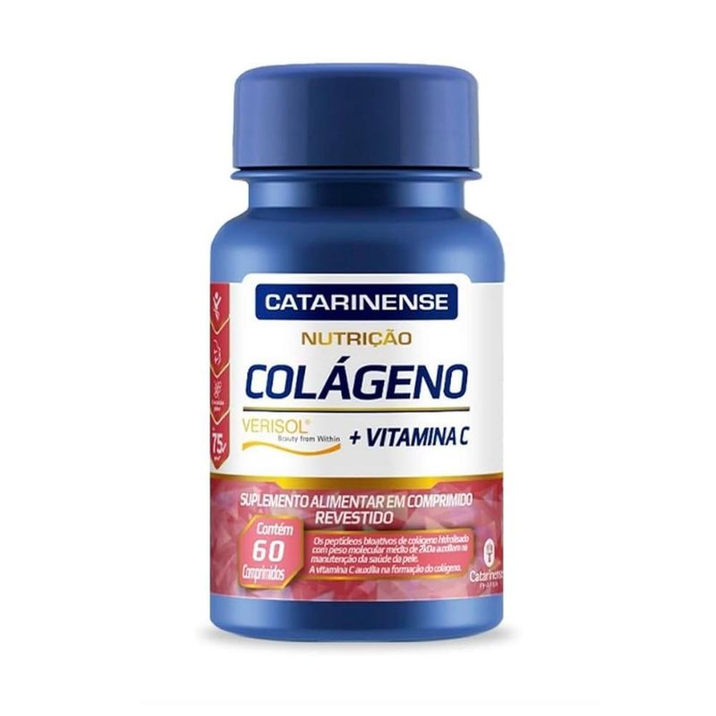 Colágeno Verisol + Vitamina C 60 Comprimidos - Catarinense