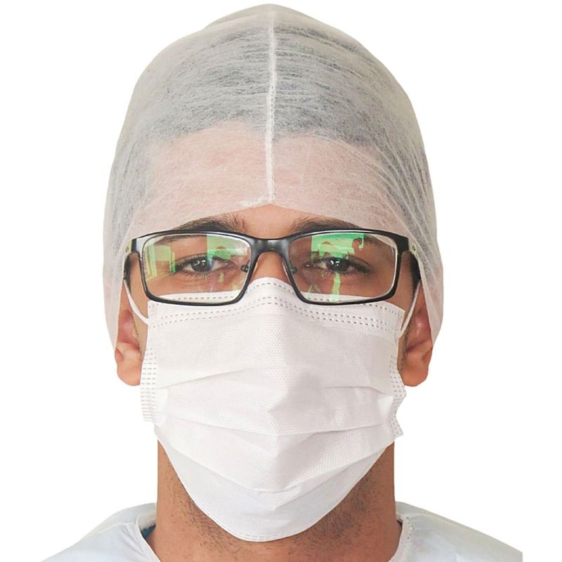Gorro Descartável Dejamaro TNT Gramatura 20 - Branco (Unidade)