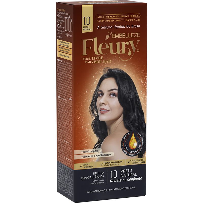 Tintura Fleury 10  Preto Natural