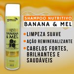Shampoo Nutritivo Banana E Mel Paiolla 300ml Cabelos Fortes